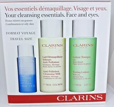 Clarins Cleansing Essentials Face and Eyes Gift Set - Oily/Combination Skin 1.0o