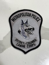 Metropolitan District of Columbia DC Police Dept. Canine Corps K9 K-9 patch