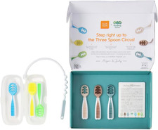 Baby Spoons Set, Feeding Littles X Silicone Pre-Spoon Gootensils for Baby Led We