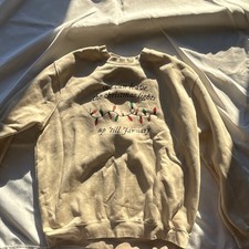 Taylor swift lover beige sweatshirt.