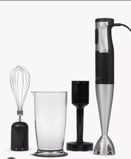 John Lewis & Partners Hand Blender Set - Stainless Steel - 3-in-1 / 4-in-1 - VGC