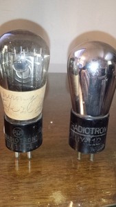 TEST NOS Closely Matched Pair RCA RADIOTRON UX 171A 71A Globe Balloon Tube TV7