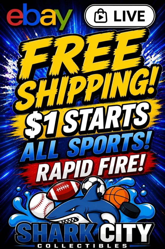 FREE SHIPPING! $1 Starts! 🔥 RAPID FIRE Sudden Death Nonstop Auctions!