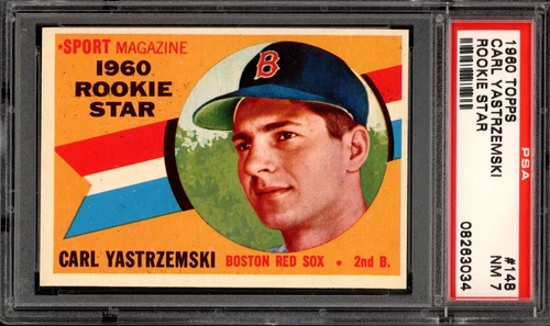 1960 Topps #148 Carl Yastrzemski Rookie PSA 7 Vintage HOF RC Baseball Card (034)