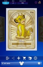 Topps Disney Collect 2025 Topps Mint Disney Gold Base - Simba