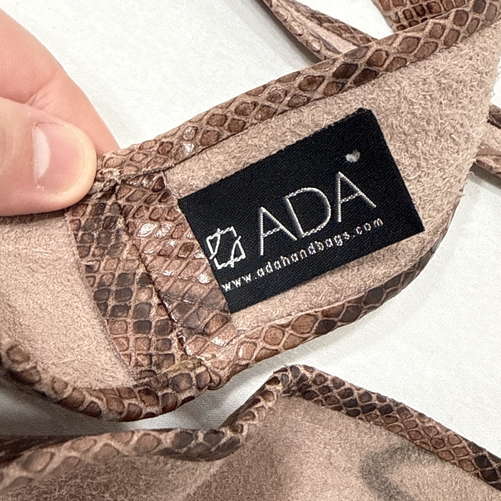 ADA Collection Python Patterned Genuine LEATHER W… - image 7