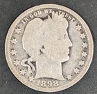 An Earlier Silver Barber Quarter from 1898!