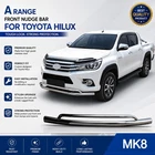 STAINLESS STEEL DOUBLE FRONT CITY SPOILER BULL BAR FOR TOYOTA HILUX MK8 2016 on