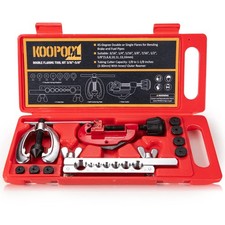Koopool Double Single Flaring Tool Kit For Brake Line Hvac System 10pcs