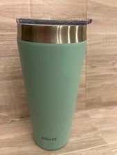 Ello Beacon Mint Green Insulated Vacuum Stainless Steel Tumbler 24 oz