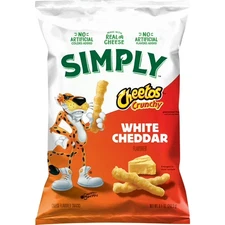 Simply Cheetos White Cheddar Crunchy Cheese Flavored Snacks 8.5 oz Bag NEW