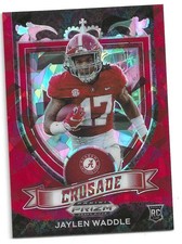 2021 Panini Prizm Draft Picks - Crusade Jaylen Waddle #169 Red Ice Prizm (RC)