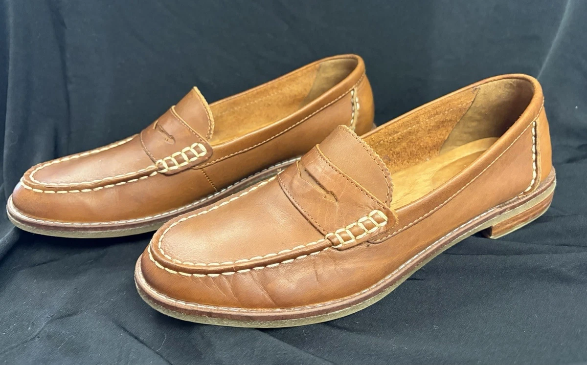 Sperry Tan Loafers with Smooth Leather and Penny Design Couple beauty pairs just showed up from the @sperry X  main image 2