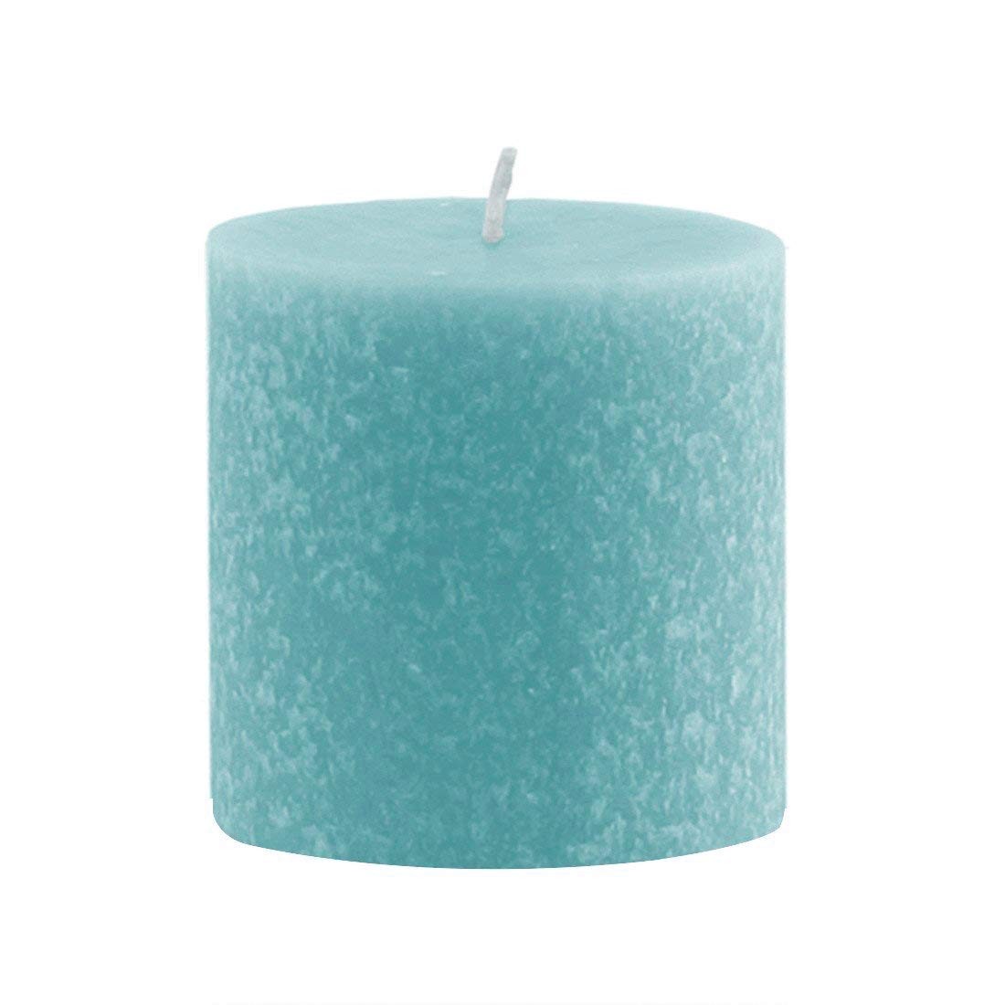 Premium Beeswax Blend Pillar Candle, 3 X 3-inch, Sky