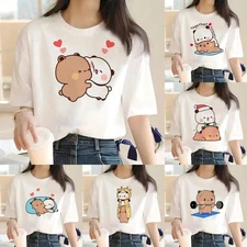 Bubu Dudu T-shirt Female Designer Anime Cute Girl Pattern Fun Harajuku T-shirt S