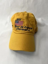 RARE Vintage Tour De France 6-Panel Cap 2001 Champions Yellow