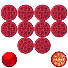 All Star Truck Parts 2 Round Amberred 13 Led Light Side Marker Clearance