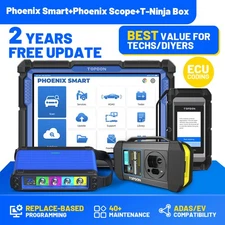 TOPDON Phoenix Smart Advanced Scanner + Scope + T-Ninja Box ECU Key Programming
