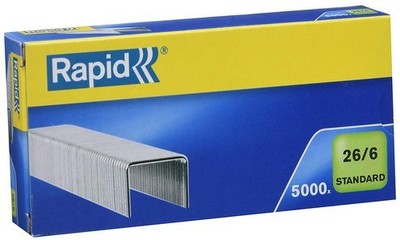 Rapid Heftklammern Standard 26/6, galvanisiert