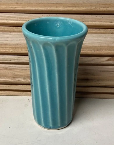 Vintage Shawnee VALENCIA Hard To Find Teal Green Water Tumbler 5 3/8" Tall