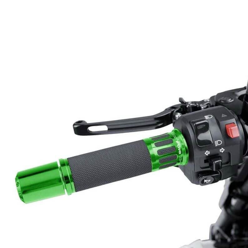 Puig Green Racing Grips 123mm Length for 22mm Handlebars Universal