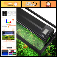 Dimmable 7-Color LED Aquarium Light 12-17" with Timer for Freshwater Tanks