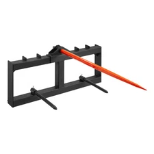 49" Hay Spear Bale Spears Skid Steer Loader Tractor Attachment 1600lbs
