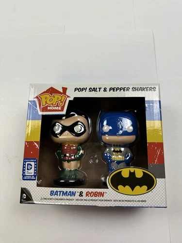 New Funko Pop Home DC Comics Batman And Robin Salt And Pepper Shakers