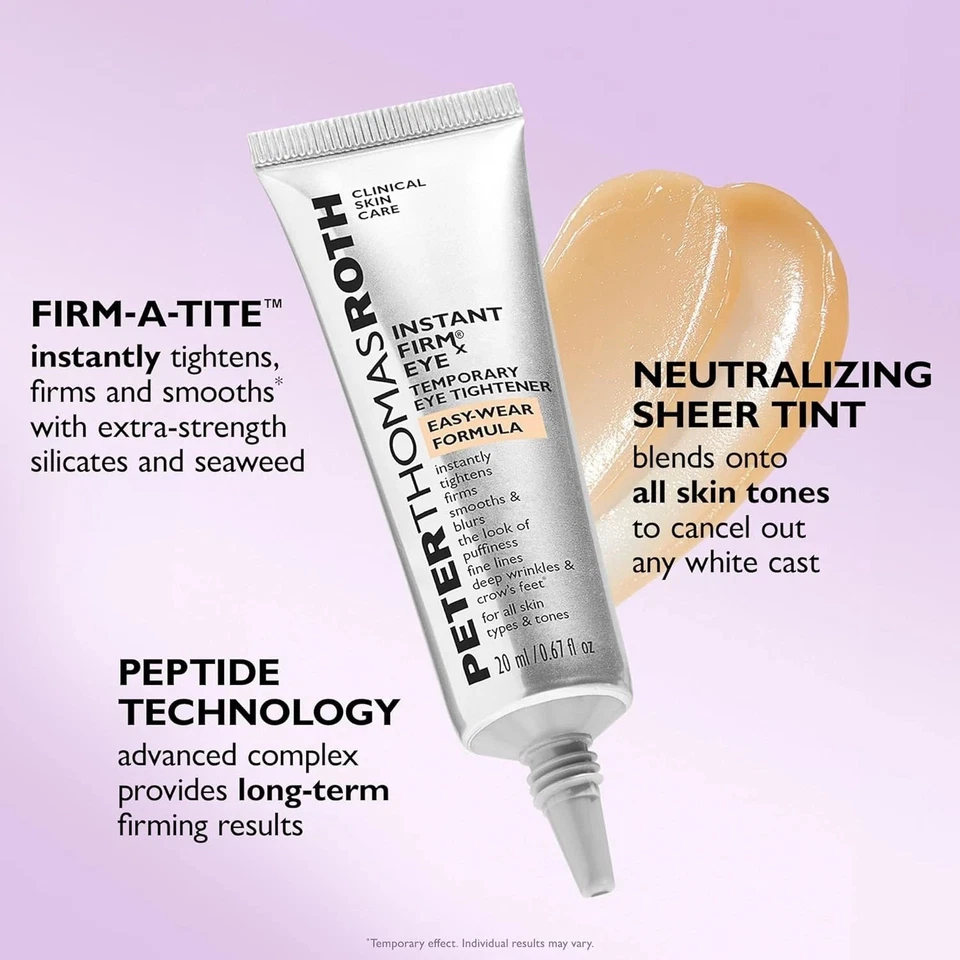 Crema reafirmante instantánea para ojos Peter Thomas Roth, reafirma y suaviza el aspecto líneas finas Foto 3 de 4