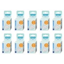 10 x 2pcs babylove Wide-neck silicone teat, anatomically shaped, size M