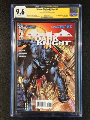 Batman: The Dark Knight #1 CGC 9.6 SS w/DAVID FINCH AUTOGRAPH 1ST PRINT Nov 2011