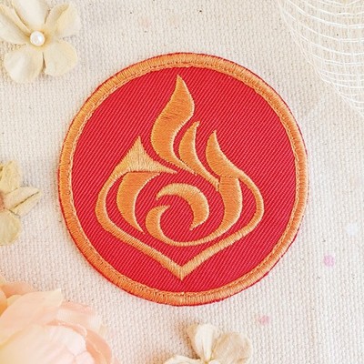 Handmade Genshin Impact Pyro Vision Patch