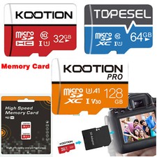 1-10 Pack Ultra Micro SD 16GB 32GB 64GB C10 Memory Card Memory Card TF Cards LOT