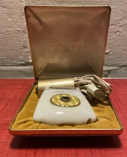 Vintage Lady Schick Crown Jewel 110 Electric Razor Shaver w/ case Works