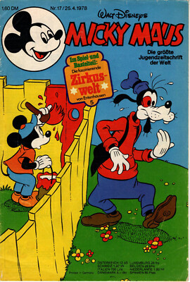 Micky Maus Heft Nr. 17 25. 4. 1978 Walt Disney Egmont Ehapa Verlag GmbH