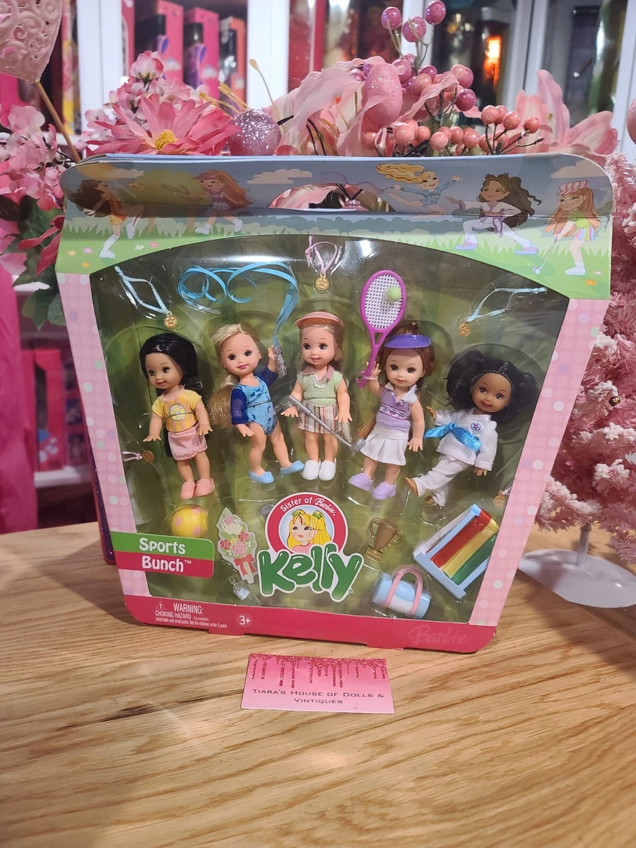 NEW RARE 2005 KELLY CLUB 5 SPORTS BUNCH BARBIE DOLLS