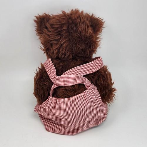 16" VINTAGE 1976 ANIMAL FAIR BARNEY BROWN FUZZY BEAR STUFFED ANIMAL PLUSH TOY - Picture 5 of 7