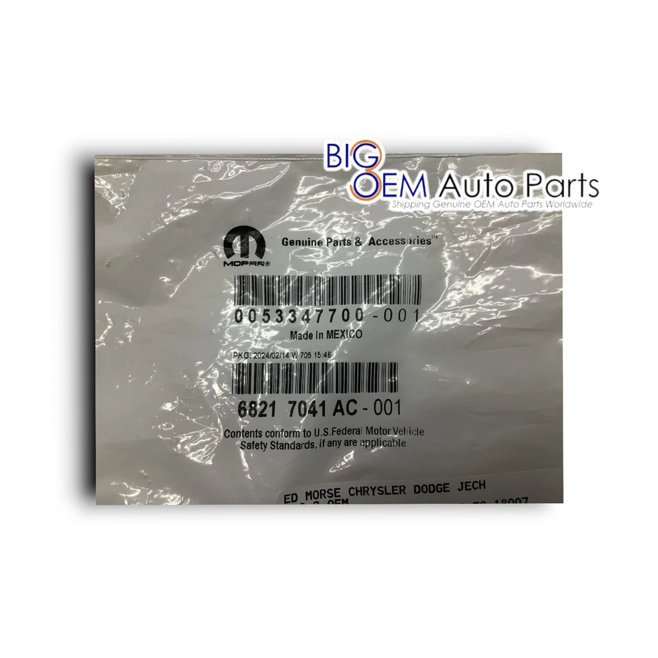 15-23 Dodge Challenger 17-23 Charger Windshield Washer Nozzle OEM 68217041AC - Image 4 of 4