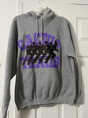Travis Scott Running Wild Varsity Hoodie - Heather Grey (SIZE M)