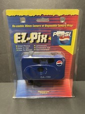 Vintage Pepsi Cam 35mm Reusable Point Shoot EZ - PIX Camera Sealed New