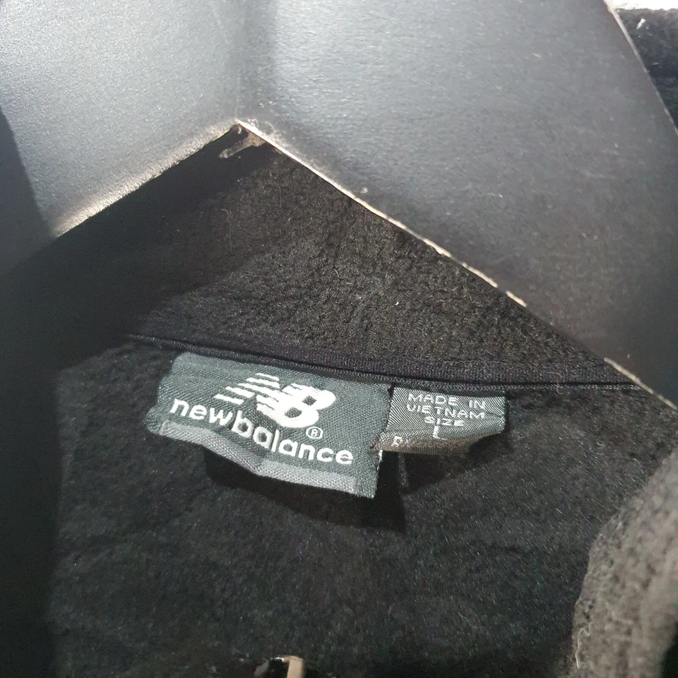 Jersey New Balance Para Hombre Grande Negro Polar Bolsillos con Cremallera Completa 9281 Foto 2 de 4