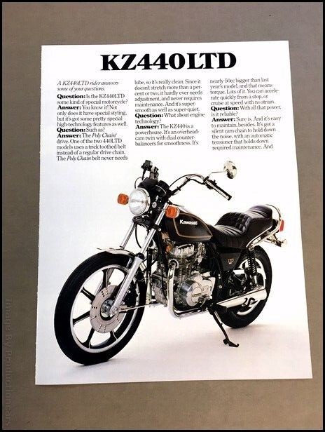 1980 Kawasaki KZ440LTD KZ440 LTD Motorcycle Bike Vintage Sales