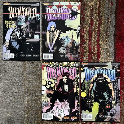 Lot of 4 DISAVOWED #1 - #4 Mike Heisler & Homage Comics 2000 EXCELLENT Condition