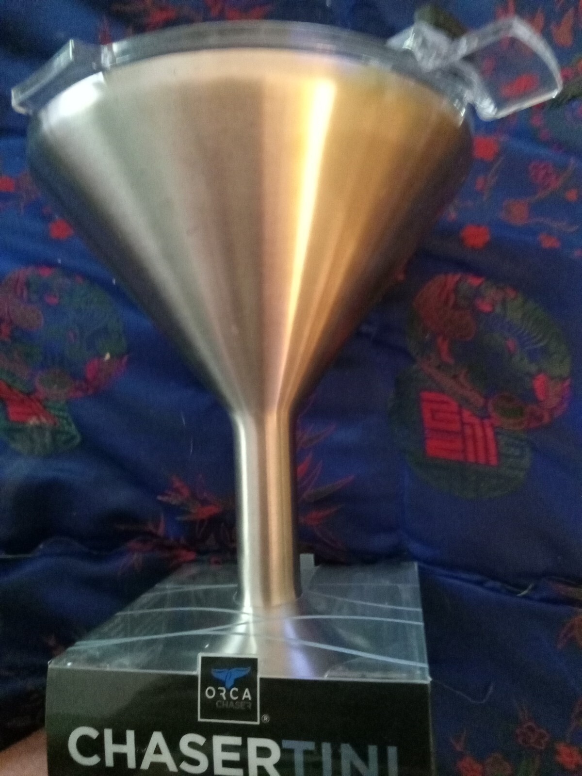 NEW Orca Chasertini Stainless Steel Insulated Martini Glass with Whale