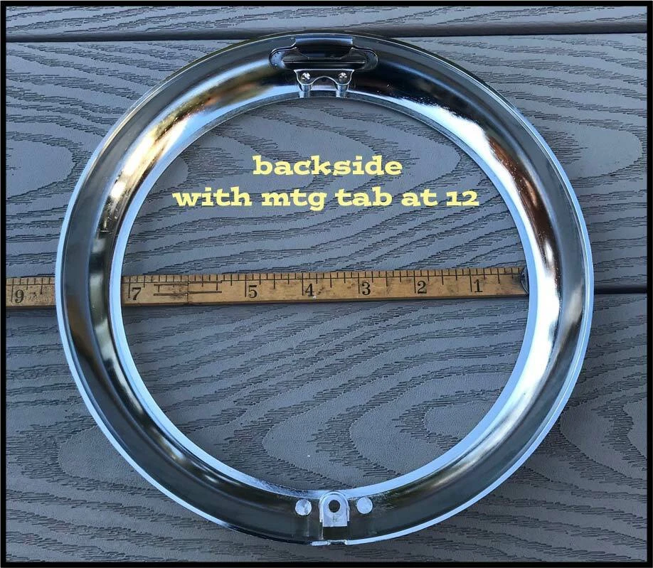 DOS anillos de faros Mopar 1949-1952 Plymouth Deluxe 1950-1956 bisel de camioneta Dodge Foto 2 de 4