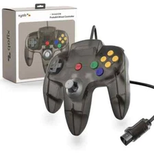 New Nintendo 64 High Quality Controller XYAB Proto64 Funtastic Smoke Black Grey