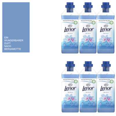 Vorherige Version 6x950ml Lenor Weichspüler Aprilfrisch Bergamotte Duft 228WL