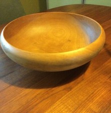 Beautiful 11" Hand Turned Footed Wooden Bowl