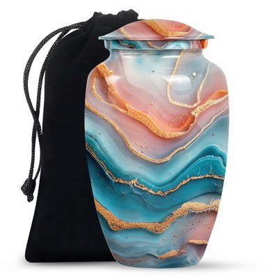 Vibrant Swirl Urn: Classic and Timeless Cremation Urn For Ashes