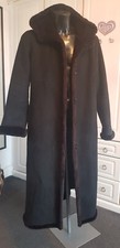 Ladies Black Hooded Winter Coat